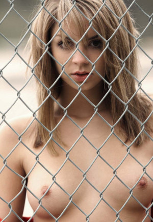 Aspen Martin small tits, blonde teen, outdoor, nipples